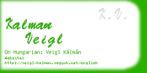 kalman veigl business card